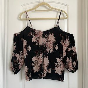 Joie 100% silk off the shoulder blouse